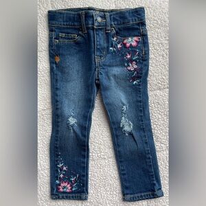 Lucky Brand Embroidered Jeans Custom Distressed
